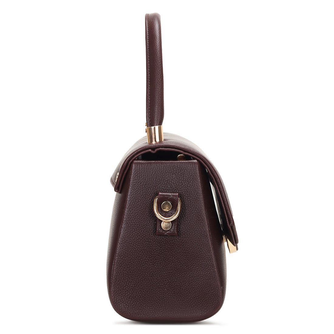 KSC Women’s Brown Elegant Handbag – Premium Textured Top Handle Sling Bag with Adjustable Strap, Stylish Office & Party Shoulder Purse