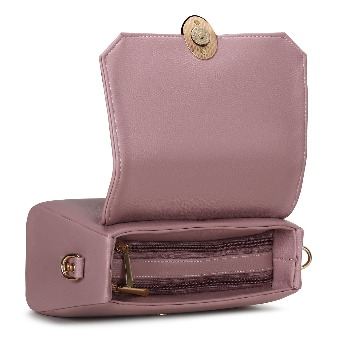 KSC Premium Pink Handbag for Women | Elegant Top Handle & Detachable Sling Shoulder Bag | Stylish Party & Office Purse