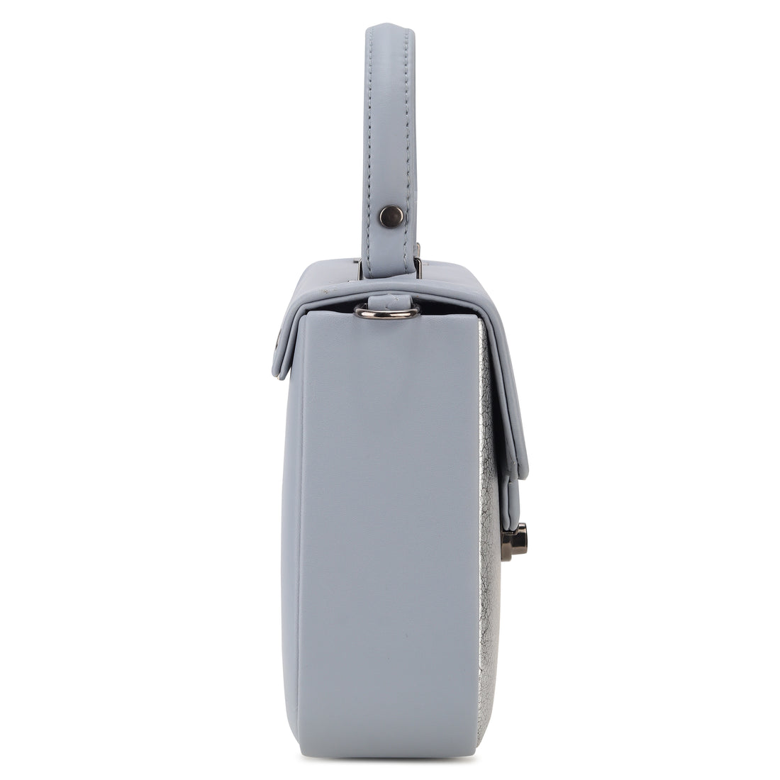 KSC Women’s Grey Designer Handbag – Elegant Textured Top Handle Sling Bag with Adjustable Strap, Stylish Shoulder Purse for Party & Office